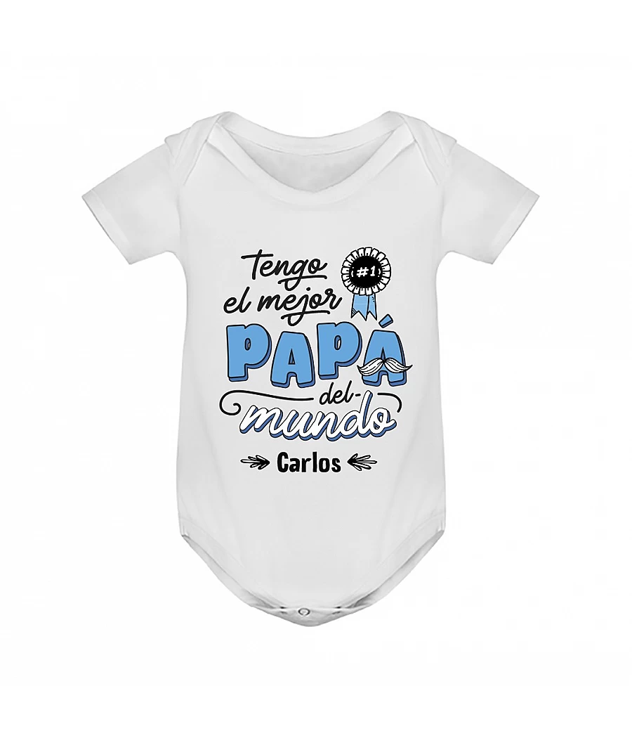 Body personalizado para el mejor papa del mundo 40 Grados