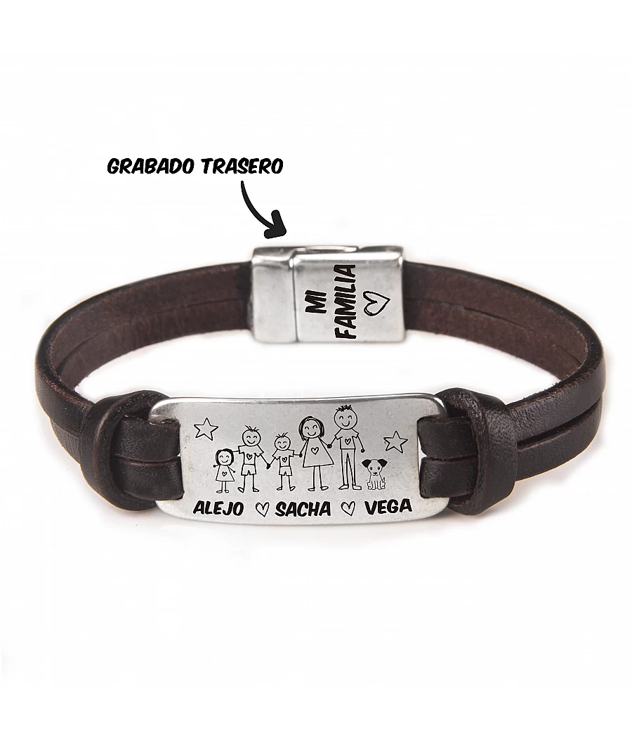 Pulsera de cuero personalizada | 40 Grados