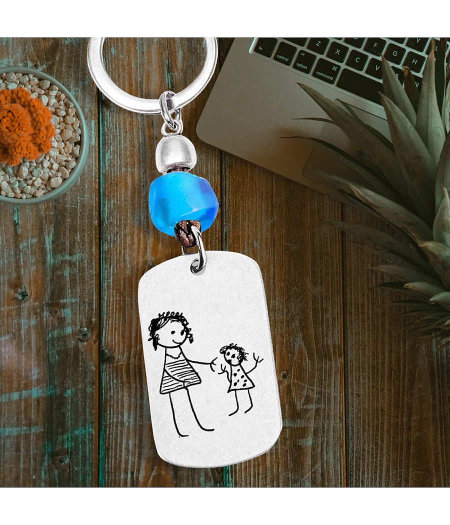 Llavero personalizado con dibujos de tu hijo I Regalos Especiales