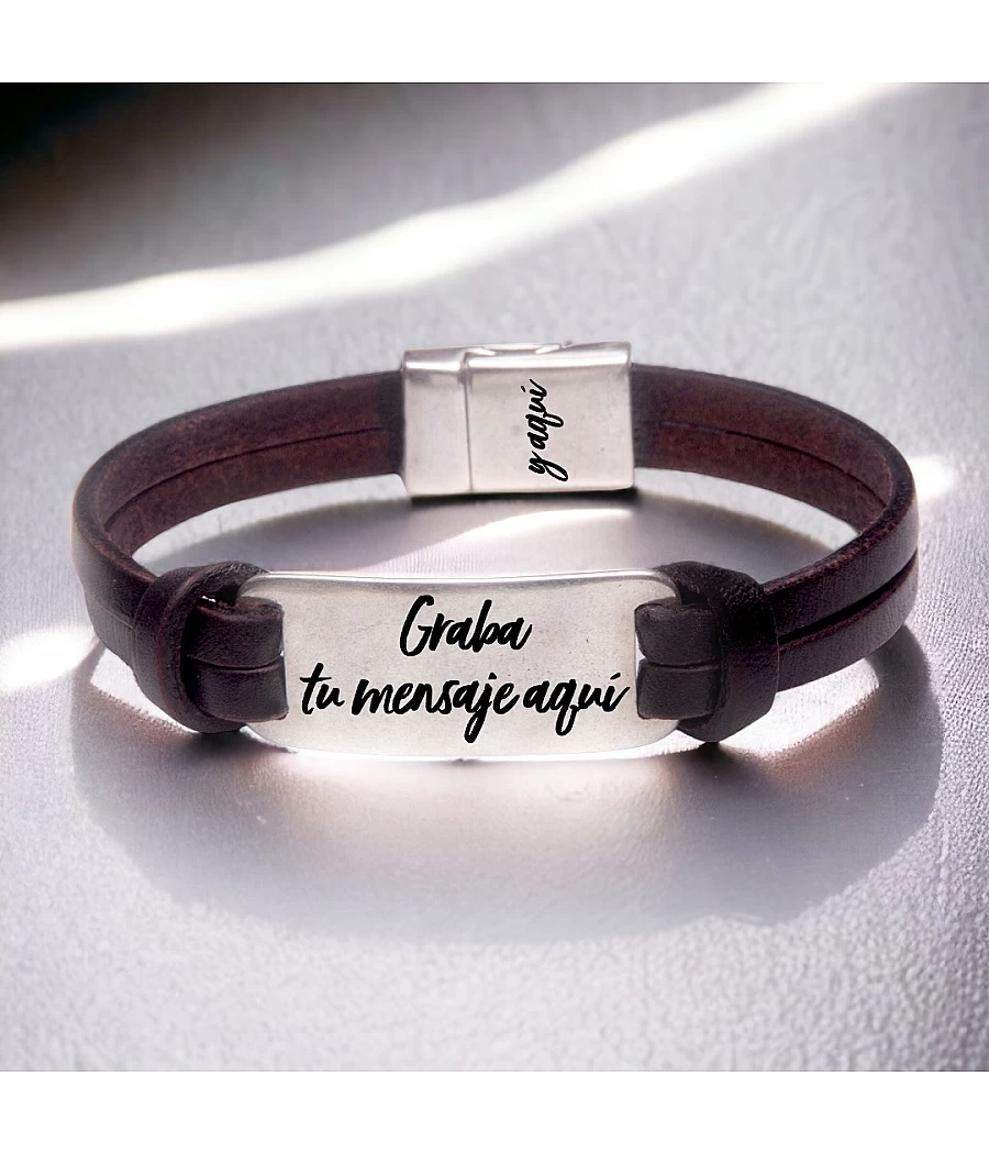 Pulsera de cuero de...