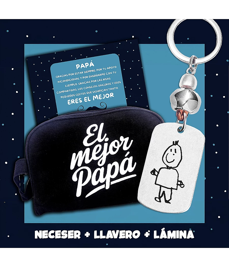 Kit Papá con llavero con...