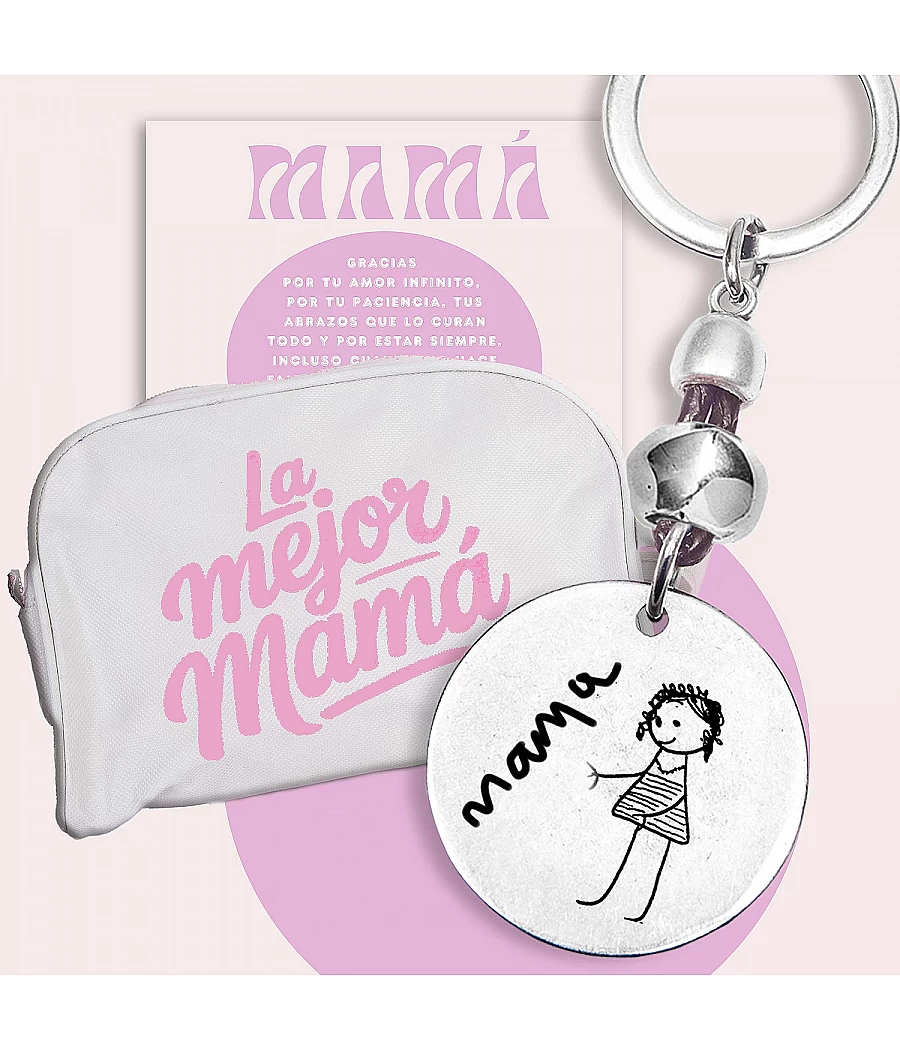 Kit Mamá con llavero con...