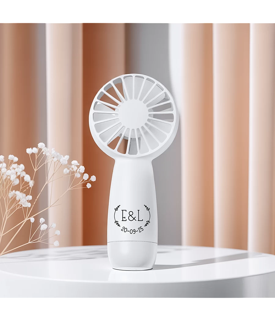 Ventiladores Personalizados para Bodas – Pack de 10, 25 o 50 Unidades