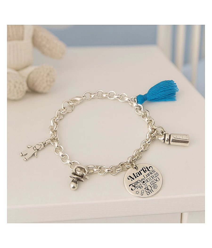 Pulsera de cadena rolo con...