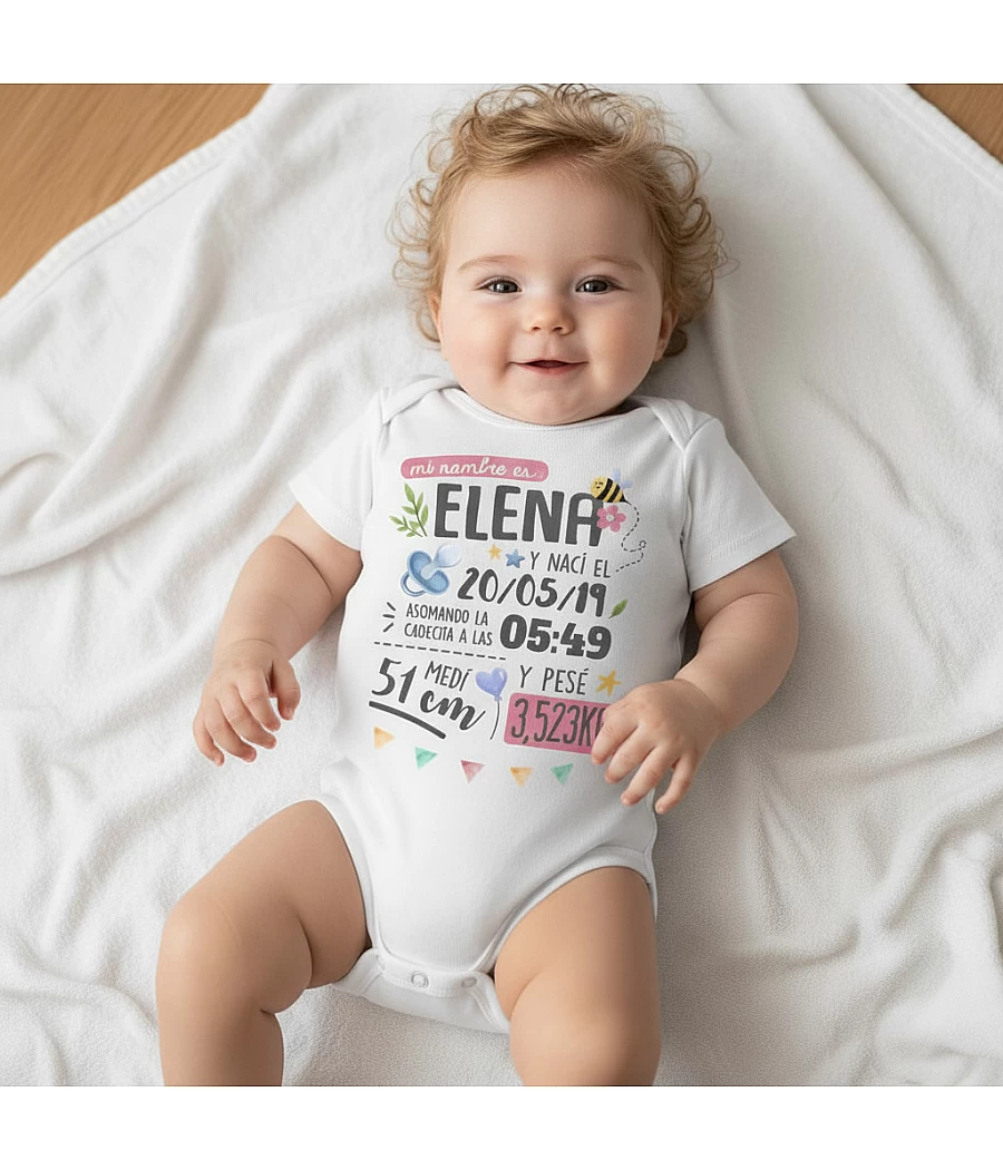 Body natalicio personalizado