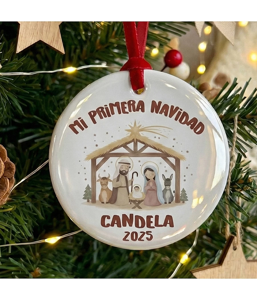 Adorno navideño de cerámica...