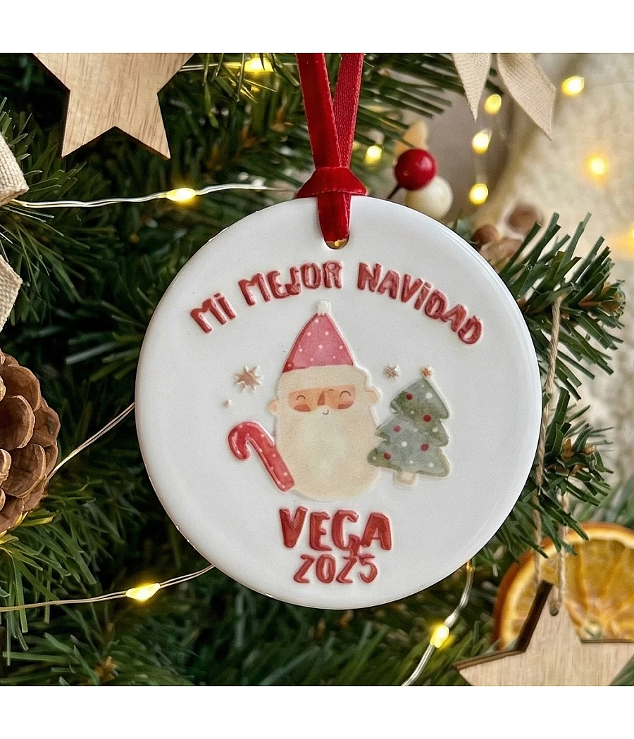 Adorno navideño de cerámica Mi Primera Navidad