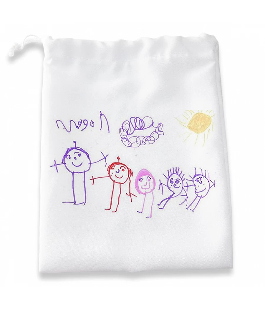 Bolsa personalizada con el dibujo de tu hijo